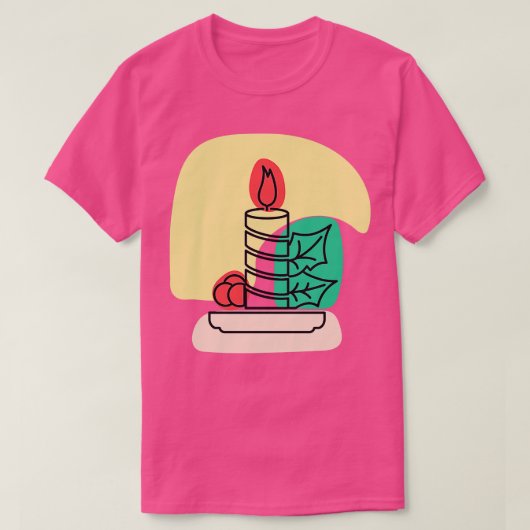 Abstrakte Kerze T-Shirt (Design vorne)