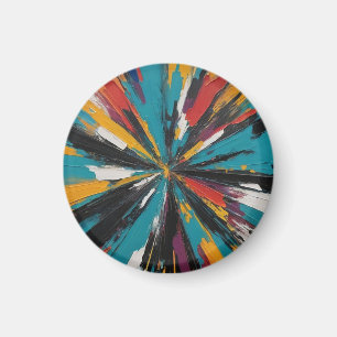 Abstrakte KI-Kunstwerke  Magnet