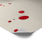 Abstrakte KI-Tinte Zeichnend Poster (Ecke)