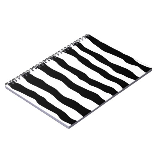 Abstrakte Kick-Line-Waves Notizblock (Linke Seite)