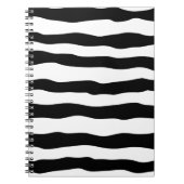 Abstrakte Kick-Line-Waves Notizblock (Vorderseite)