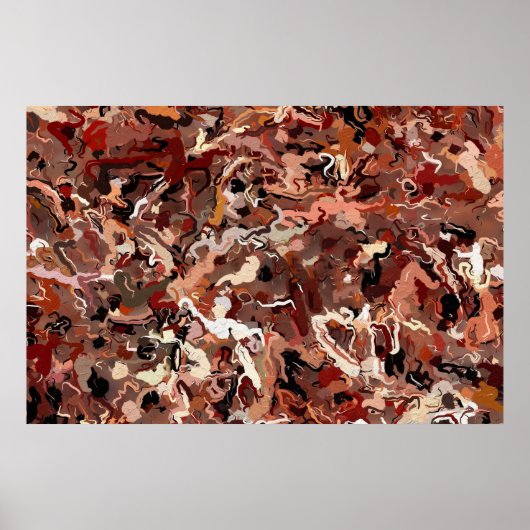 Abstrakte Kiefernnadeln Poster (Vorne)