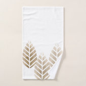 Abstrakte Kiefernzapfen aus Kupfer und Platin Badhandtuch Set (Handtuch)