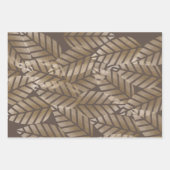 Abstrakte Kiefernzapfen aus Kupfer und Platin Geschenkpapier Set (Vorderseite)