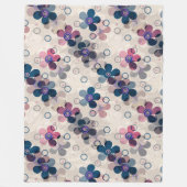 Abstrakte Kinder niedlich Cartoon Blume Blumenstra Fleecedecke (Vorderseite)