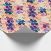 Abstrakte Kinder niedlich Cartoon Blume Blumenstra Geschenkpapier (Ecke)