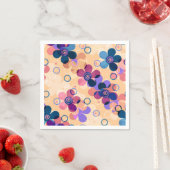 Abstrakte Kinder niedlich Cartoon Blume Blumenstra Serviette (Beispiel)