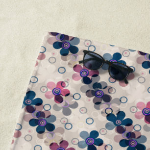 Abstrakte Kinder niedlich Cartoon Blume Blumenstra Strandtuch