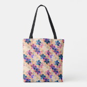 Abstrakte Kinder niedlich Cartoon Blume Blumenstra Tasche (Rückseite)