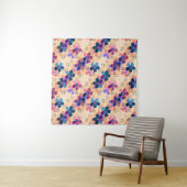 Abstrakte Kinder niedlich Cartoon Blume Blumenstra Wandteppich (Beispiel (Horizontal))