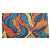 Abstrakte King Pair Pillowcases Kissenbezug (Rückseite-Links)