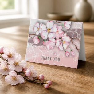 Abstrakte Kirschblüten Dankeskarten Dankeskarte