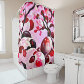 Abstrakte Kirschen Duschvorhang (Beispiel)