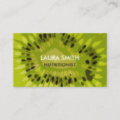 Abstrakte Kiwi-Frucht-Geschäfts-Karte - Visitenkarte (Vorderseite)