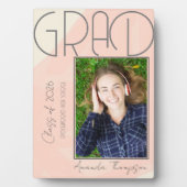 Abstrakte Klasse 2025 Keepake Graduate Foto Fotoplatte (Vorderseite)