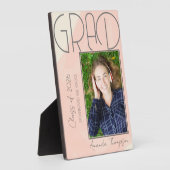 Abstrakte Klasse 2025 Keepake Graduate Foto Fotoplatte (Seite)