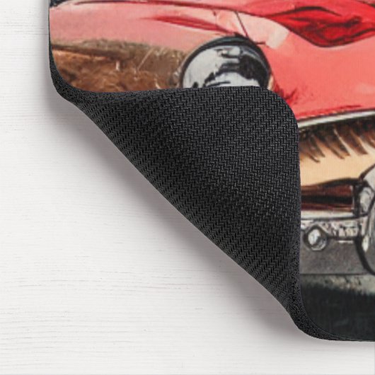 Abstrakte Klassik Cars Mouse Pad der 50er Jahre Mousepad (Ecke)