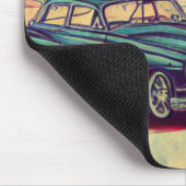 Abstrakte klassische Autos der 50er Jahre Mousepad (Ecke)