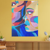 Abstrakte klassische Kunstform Leinwanddruck (Insitu (Wohnzimmer))
