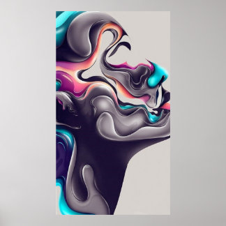 Abstrakte klassische Kunstform Poster