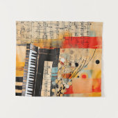 Abstrakte Klaviermontage Wandteppich (Vorderseite (Horizontal))