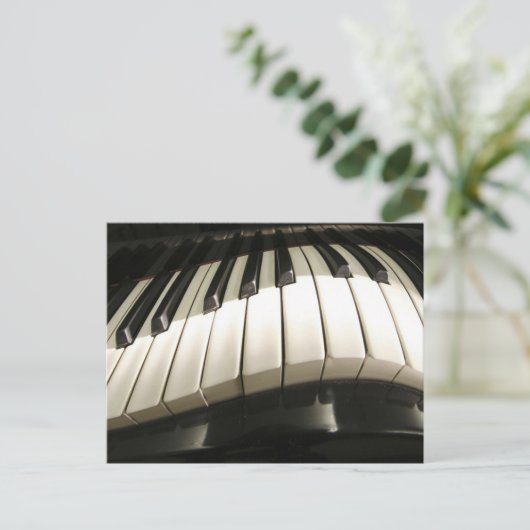 Abstrakte Klaviertasten Postkarte (Stehend Vorderseite)