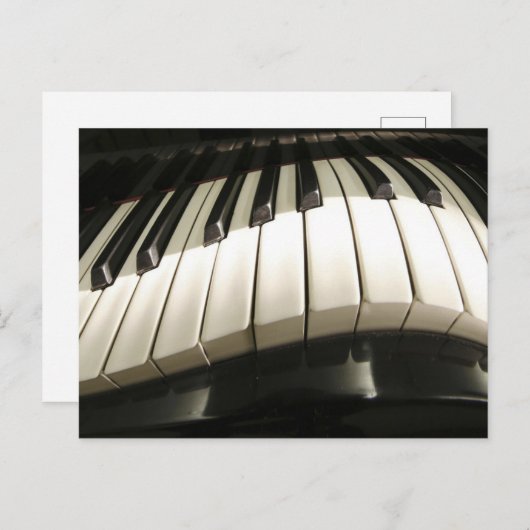 Abstrakte Klaviertasten Postkarte (Vorne/Hinten)