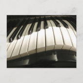 Abstrakte Klaviertasten Postkarte (Vorderseite)