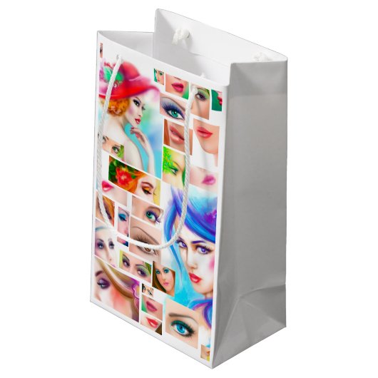 Abstrakte Kleine Geschenktüte (Rückseite Schrägansicht)