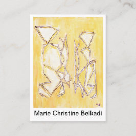 Abstrakte kleine Kunst-Geschäfts-Karten - danke zu Visitenkarte