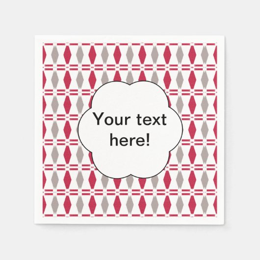 Abstrakte Klippe von Napkin Serviette (Vorderseite)