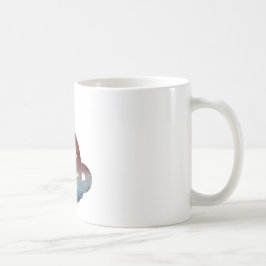 Abstrakte Kobra-Silhouette Kaffeetasse
