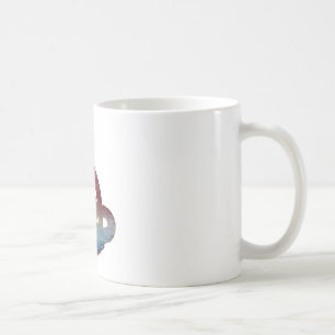 Abstrakte Kobra-Silhouette Kaffeetasse