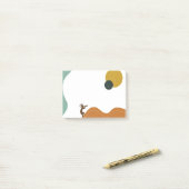 Abstrakte Kokopelli-Hinweise Post-it Klebezettel (Auf Schreibtisch)