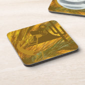 Abstrakte Kokopelli mit Mesa, Cactus & Sun Getränkeuntersetzer (Linke Seite)