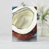 Abstrakte Kokossammlung Dankeskarte (Stehend Vorderseite)