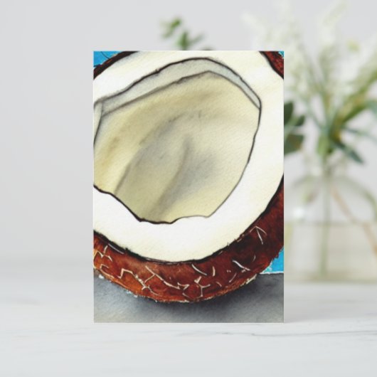 Abstrakte Kokossammlung Dankeskarte (Stehend Vorderseite)