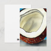 Abstrakte Kokossammlung Dankeskarte (Vorne/Hinten)