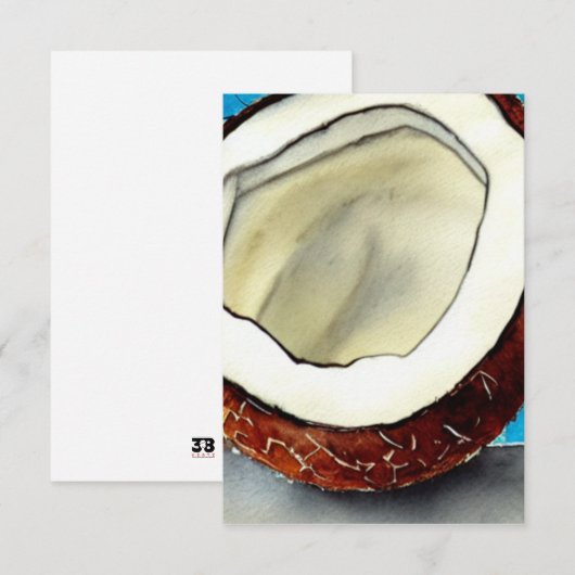 Abstrakte Kokossammlung Dankeskarte (Vorne/Hinten)