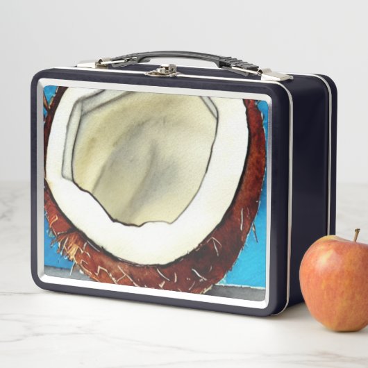 Abstrakte Kokossammlung Metall Brotdose (Beispiel)