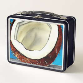 Abstrakte Kokossammlung Metall Brotdose