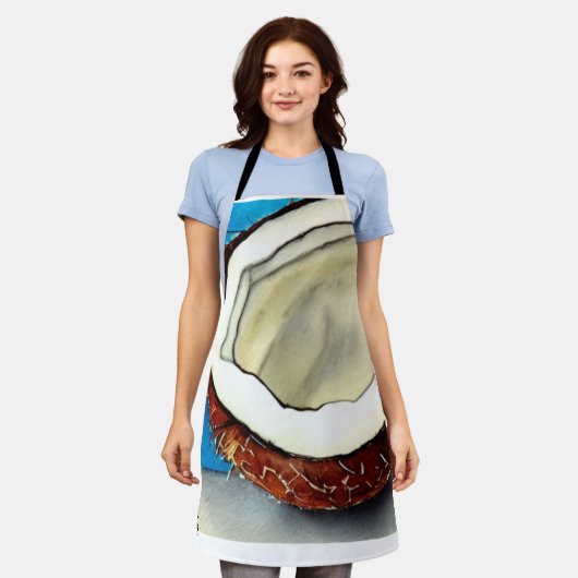 Abstrakte Kokossammlung Schürze (Getragen)