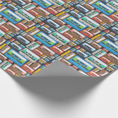 Abstrakte Kompaktkassetten Geschenkpapier (Ecke)