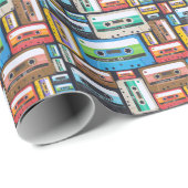 Abstrakte Kompaktkassetten Geschenkpapier (Rolleneckpunkt)