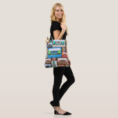 Abstrakte Kompaktkassetten Tasche (Am Model)