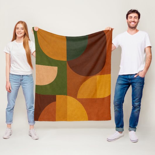 Abstrakte Komposition im Stil der Mitte des 20. Ja Fleecedecke (Beispiel)