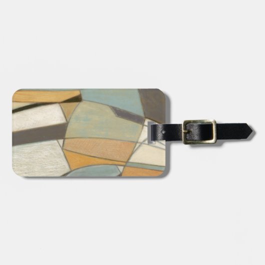 Abstrakte Komposition mit verdeckten Farben Gepäckanhänger (Vorderseite horizontal)