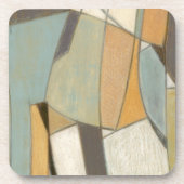 Abstrakte Komposition mit verdeckten Farben Getränkeuntersetzer (Vorderseite)