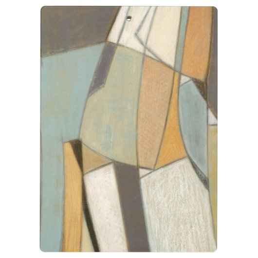 Abstrakte Komposition mit verdeckten Farben Klemmbrett (Rückseite)