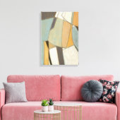 Abstrakte Komposition mit verdeckten Farben Leinwanddruck (Insitu (Wohnzimmer))